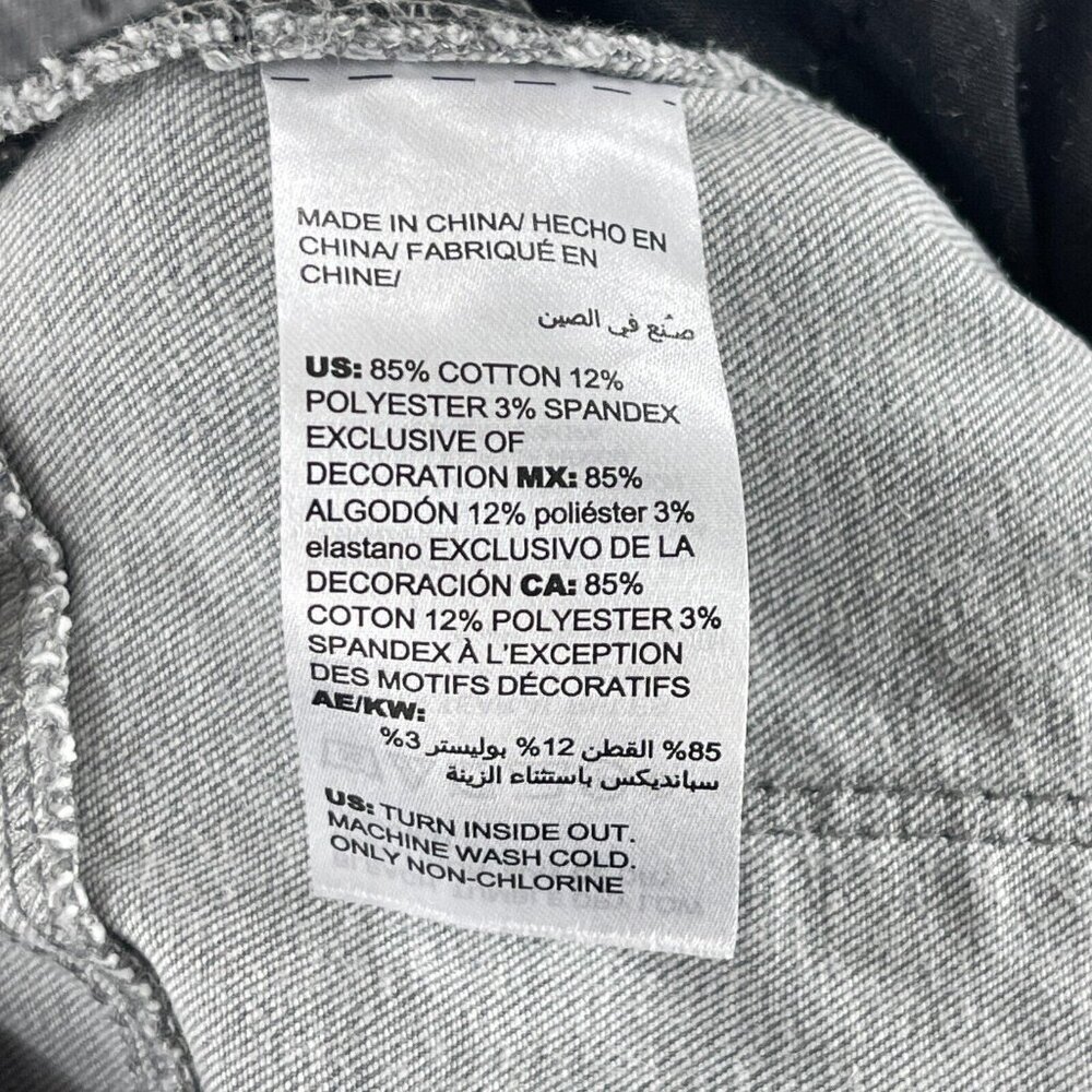 Chico's Gray Polka Dot Denim Skinny Jeans Womens Mid-Rise Casual Size XS - Picture 15 of 15
